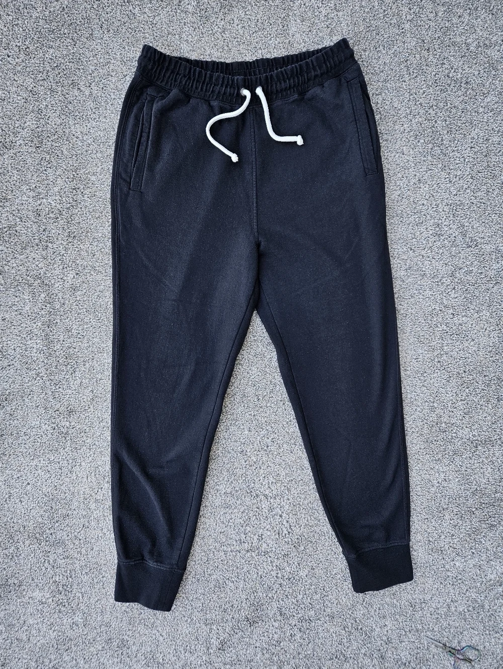 North Face Jogger Pants Black Tapered Sweatpants Pockets Warm Mens Size Medium